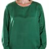 Chemisier femme Emme marella vert polyester modele italien-0