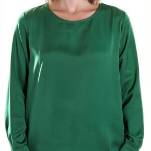 Chemisier femme Emme marella vert polyester modele italien-0