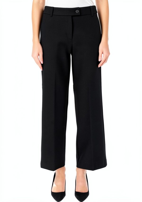 Pantalon Emme Marella Noir Polyester Femme Modèle-1
