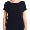 Bluse Emme Marella acétate bleu femme modèle élégant-1