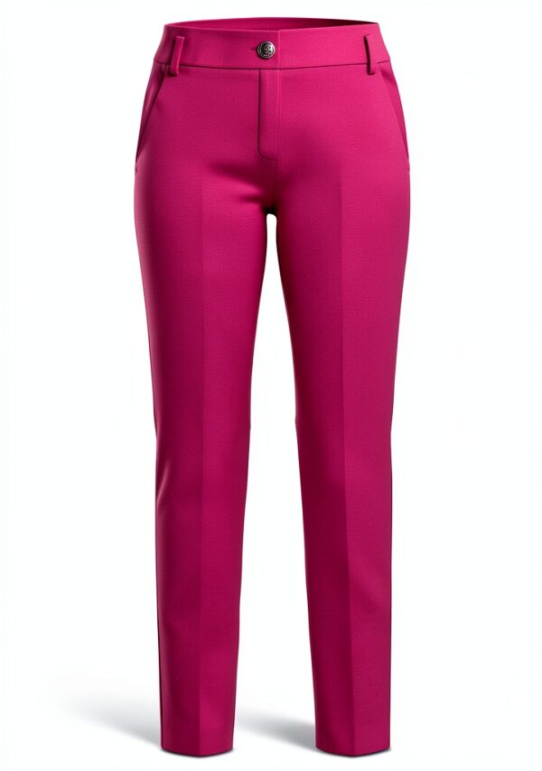 Pantalon coton Emme Marella rose femme taille 38 48 52-0