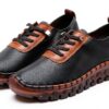 Chaussures femme Generisch baskets course cuir sportives-5