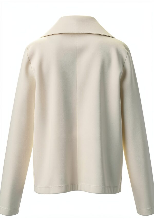 Chemise Femme Polyester Col Cranté Manches Longues Modèle-1