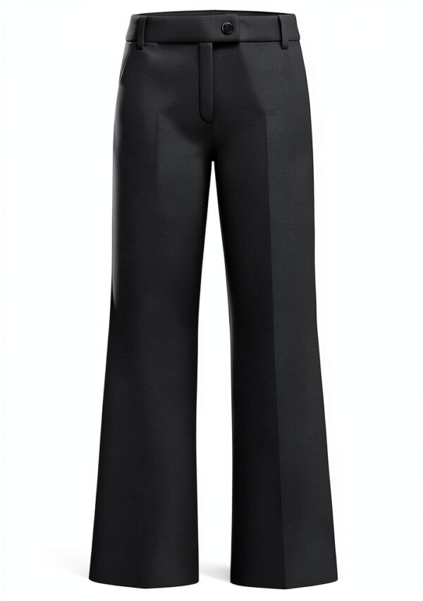 Pantalon femme Emme Marella polyester noir modèle élégant-0