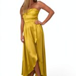 Haut Femme Jaune Qualité Supérieure Lavage Machine-0