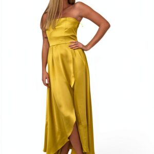 Haut Femme Jaune Qualité Supérieure Lavage Machine-0