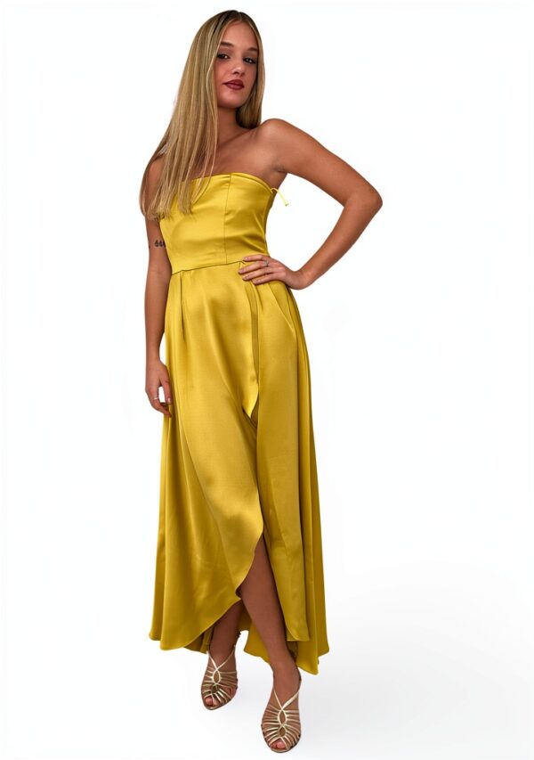 Haut Femme Jaune Qualité Supérieure Lavage Machine-0