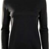 Pull col montant Emme Marella viscose noir femme-0