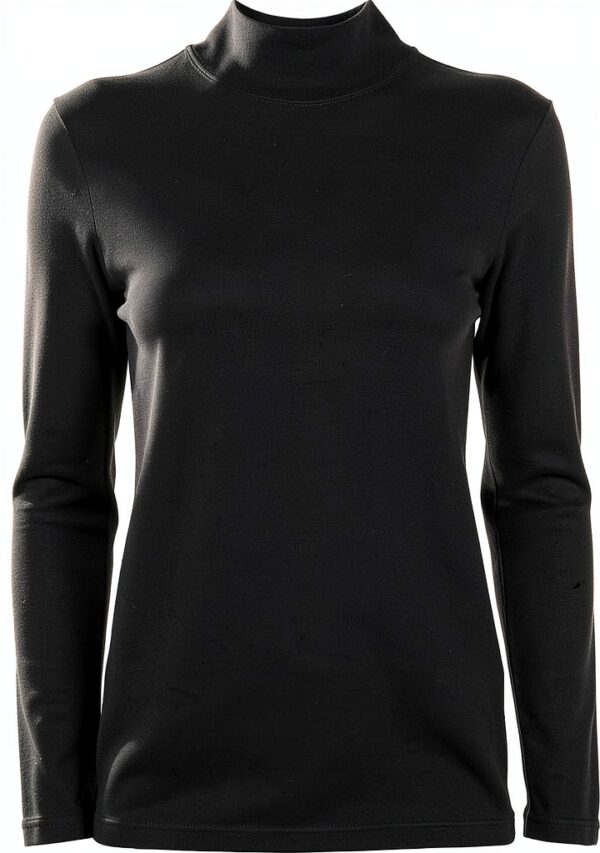 Pull col montant Emme Marella viscose noir femme-0