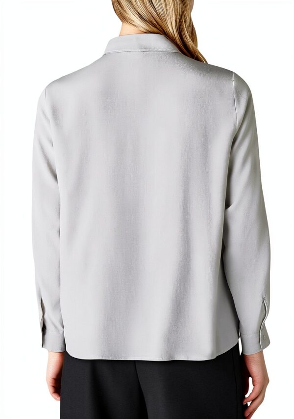 Chemise femme Emme Marella gris acétate élégante-2