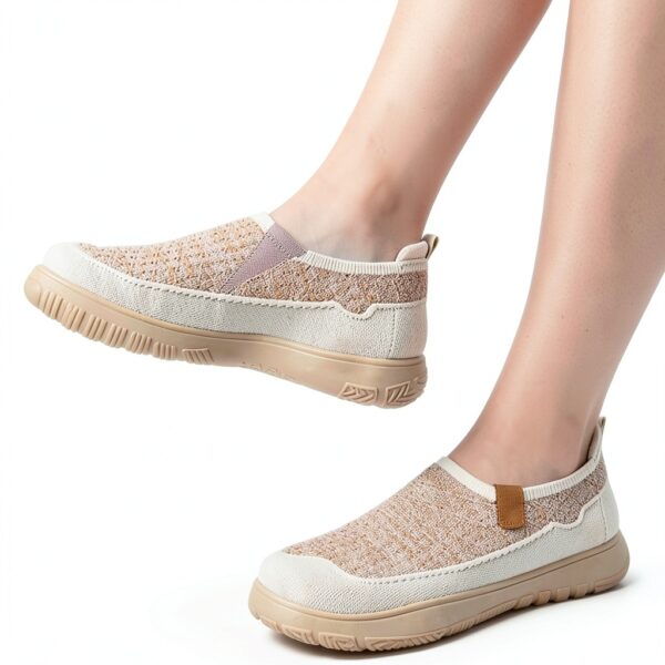 Chaussures femme Generisch baskets course cuir confortables-5