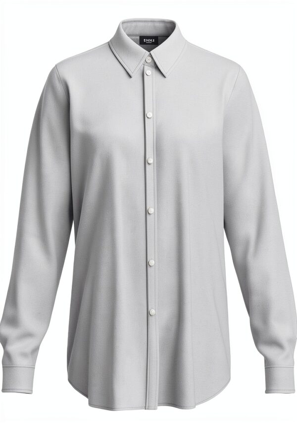 Chemise femme Emme Marella gris acétate élégante-0