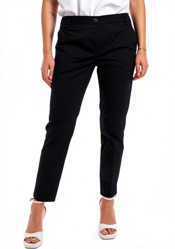 Pantalon femme Emme Marella coton noir taille 50-1