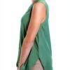 Bluse Emme Marella vert acétate pour femme élégante-2
