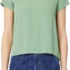 Bluse Emme Marella vert acétate femme modèle élégant-1