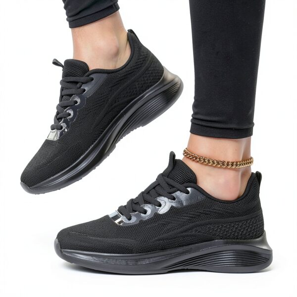Chaussures femme Generisch baskets course cuir sportives-4