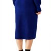 Jupe Emme Marella Viscose Bleu Femme Mode Élégante-2