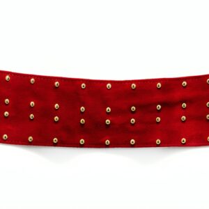 MARELLA Veste Femme Cuir Suédé Casual Rouge Taille M-0