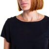 Bluse Emme Marella acétate bleu femme modèle élégant-3