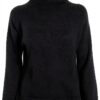 Pull col montant Emme Marella acrylique noir femme-0