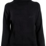 Pull col montant Emme Marella acrylique noir femme-0