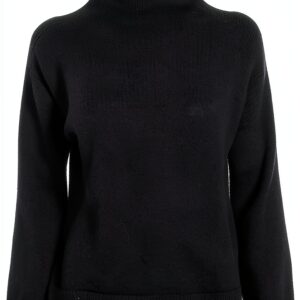 Pull col montant Emme Marella acrylique noir femme-0