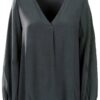 Bluse Emme Marella vert acétate pour femme élégante-0