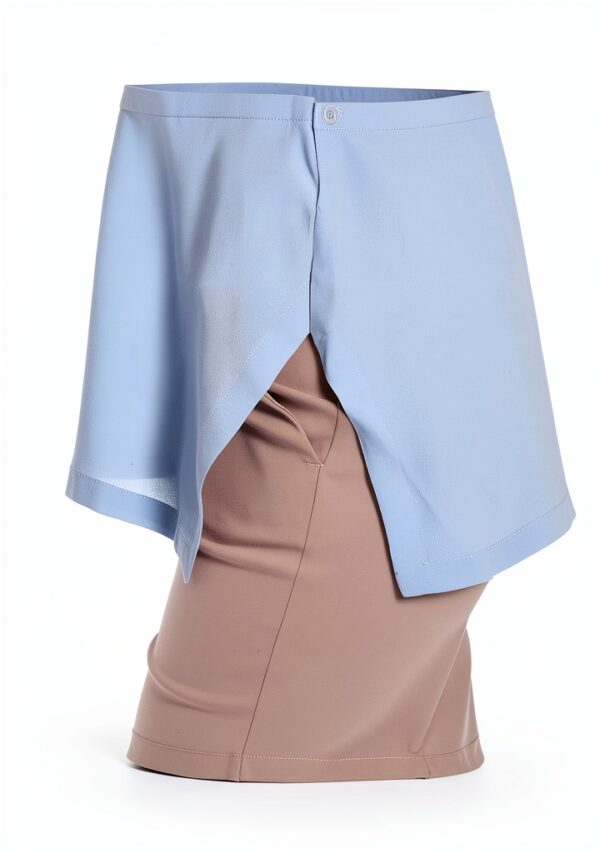 Bluse Emme Marella acétate bleu femme modèle élégant-3
