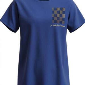 Femme T-shirt qualité supérieure coupe décontractée manche-0