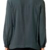 Bluse Emme Marella vert acétate pour femme élégante-2