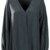 Bluse Emme Marella vert acétate pour femme élégante-0