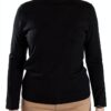 Pull col montant Emme Marella viscose noir femme-1