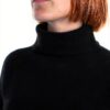 Pull col montant Emme Marella acrylique noir femme-3