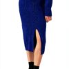 Jupe Emme Marella Viscose Bleu Femme Mode Élégante-1