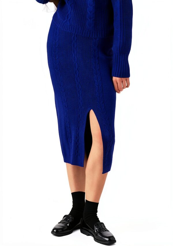 Jupe Emme Marella Viscose Bleu Femme Mode Élégante-1