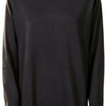 Pull viscose Emme Marella femme noir modele confortable-0