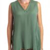 Bluse Emme Marella vert acétate pour femme élégante-1