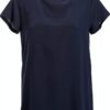 Bluse Emme Marella acétate bleu femme modèle élégant-0