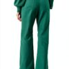 Pantalon velours vert Emme Marella femme modele chic-2
