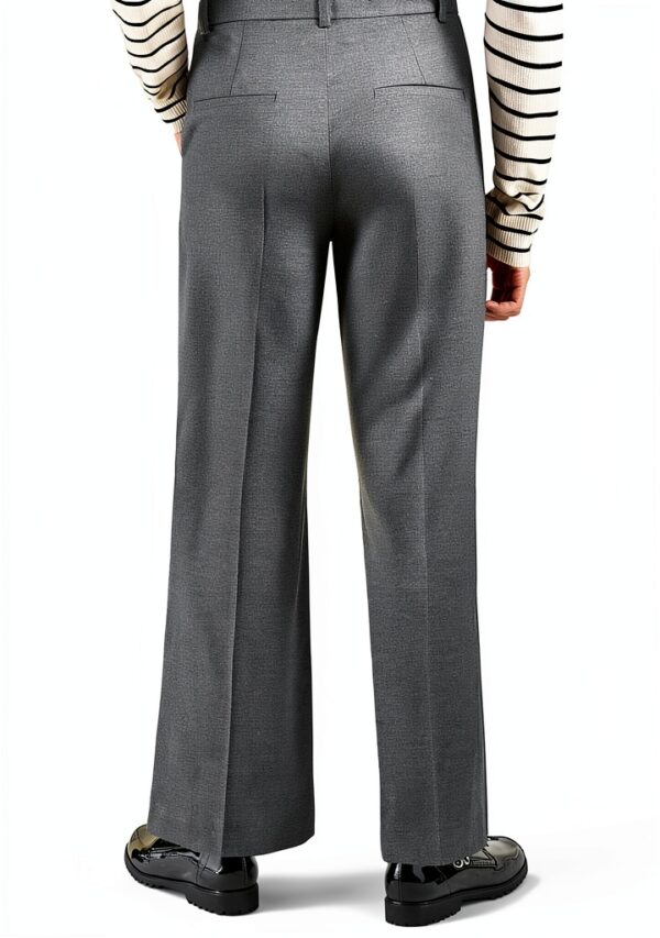 Pantalon femme Emme Marella gris polyester modele elegante-3