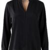 Bluse Emme Marella Noir Acétate Femme Taille 40 42 46 48-1