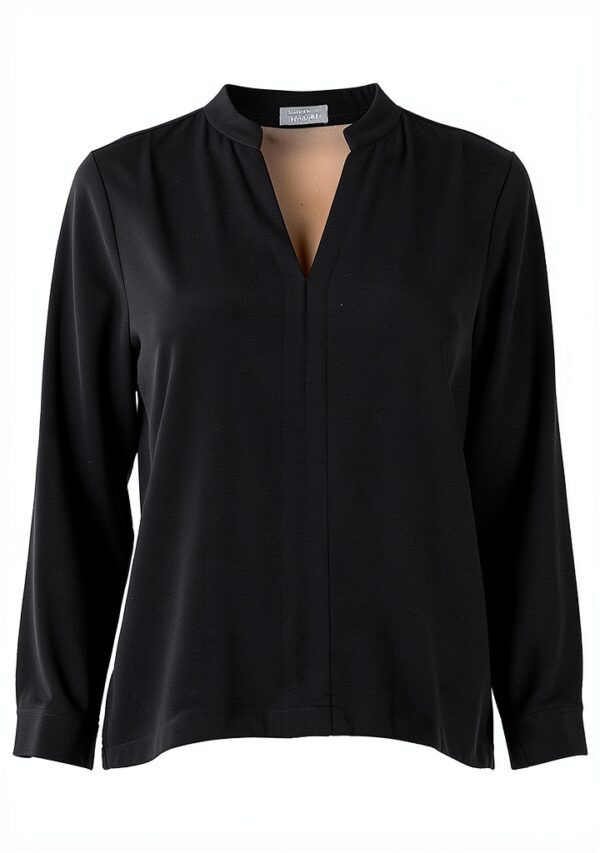 Bluse Emme Marella Noir Acétate Femme Taille 40 42 46 48-1