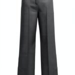 Pantalon femme Emme Marella gris polyester modele elegante-0