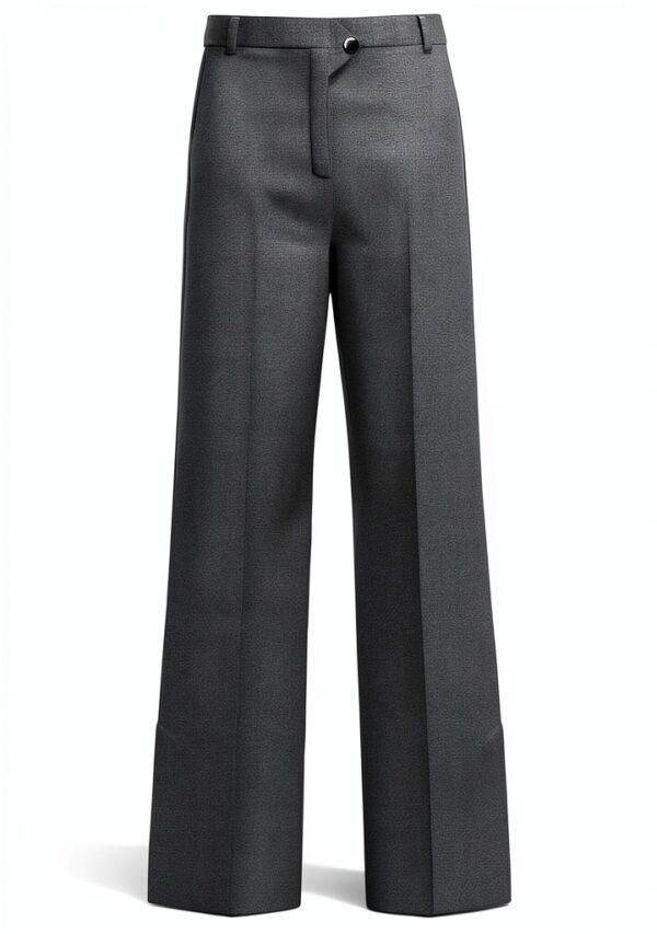 Pantalon femme Emme Marella gris polyester modele elegante-0