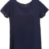 Bluse Emme Marella acétate bleu femme modèle élégant-0