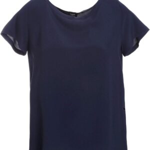 Bluse Emme Marella acétate bleu femme modèle élégant-0