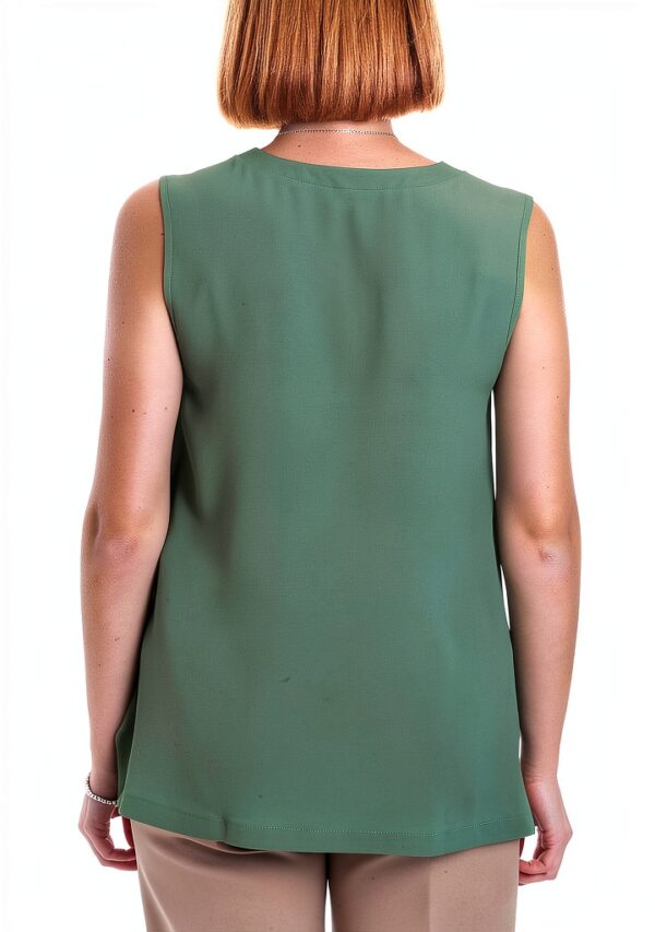 Bluse Emme Marella vert acétate pour femme élégante-3