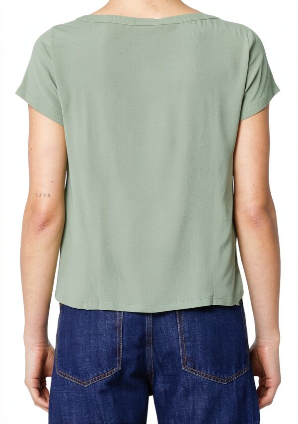 Bluse Emme Marella vert acétate pour femme élégante-2
