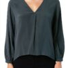 Bluse Emme Marella vert acétate pour femme élégante-1