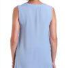 Bluse Emme Marella acétate bleu femme modèle élégant-2
